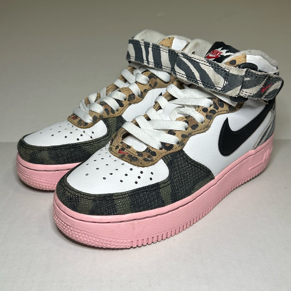 Nike Air Force 1 Mid ’07 “Tunnel Walk” | Women’s Size 5 | camo animal print pink